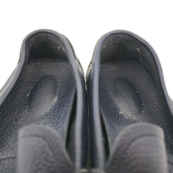 Salvatore Ferragamo Mens 9.5 Navy Blue Leather Driving Loafers Dress Shoes Italy - Picture 10 of 13